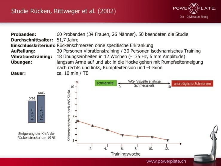 ruecken rueckenschmerzen im unteren bereich lws lumbare wirbelsaeule extension durch wbv rittweger 2002